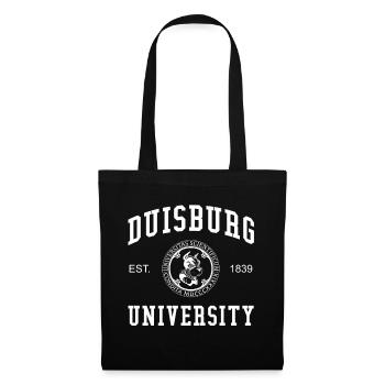 Duisburg University Universität Hochschule Uni - Stoffbeutel - Schwarz - Vorne