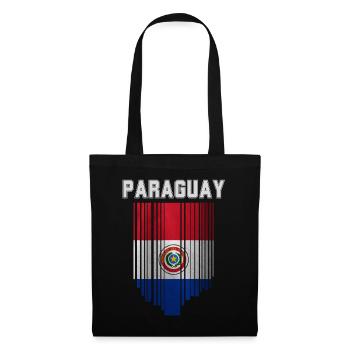 Paraguayische Flagge, Paraguayischer Stolz - Stoffbeutel - Schwarz - Vorne