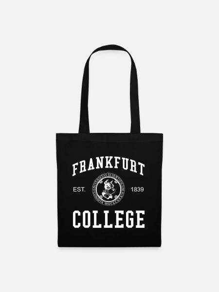Frankfurt College University Universität Hochschul - Stoffbeutel - Schwarz