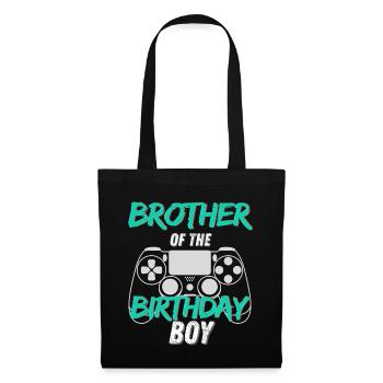 Bruder des Geburtstagskind-Gaming-Designs - Stoffbeutel - Schwarz - Vorne