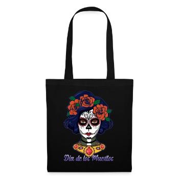 Dia De Los Muertos La Catrina - Sac en tissu - noir - Devant