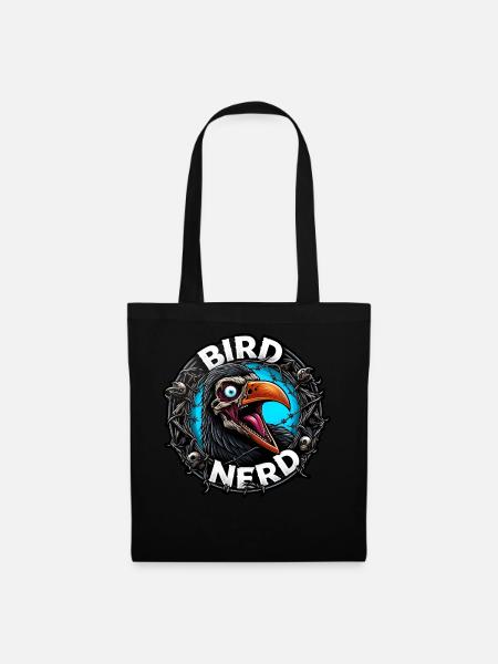Bird Nerd - Stoffbeutel - Schwarz