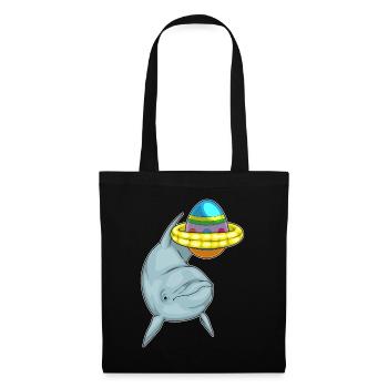 Baignade de Pâques avec dauphins - Sac en tissu - noir - Devant