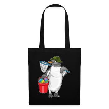 Pêche de Pâques au manchot - Sac en tissu - noir - Devant