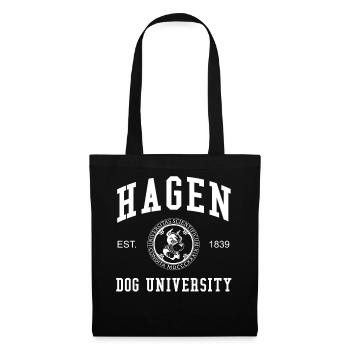 Université du chien Hagen Universität Hochschule Uni - Sac en tissu - noir - Devant
