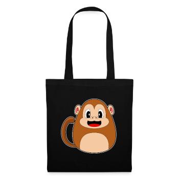Monkey Easter Easter Egg - Tote Bag - black - Front