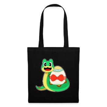 Snake Easter Easter Egg - Tote Bag - black - Front