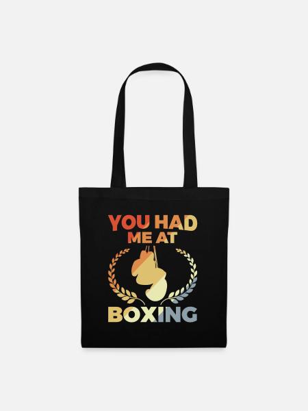 You Had Me At Boxing - Stoffbeutel - Schwarz