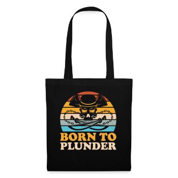 Pirate Skull Buccaneer Pirate Ship - Tote Bag - black - Front