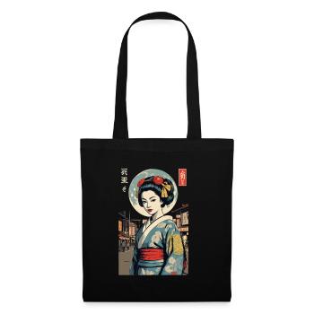 Kunoichi Ninja Geisha Samurai Art Anime - Tote Bag - black - Front