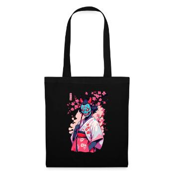 Oni Samouraï Vaporwave Esthétique Japon Culture - Sac en tissu - noir - Devant