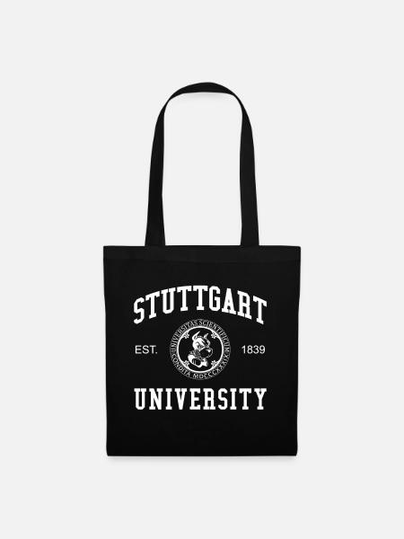 Stuttgart University Universität Hochschule Uni - Stoffbeutel - Schwarz