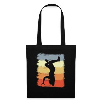 Dessin vintage Breakdancer - Sac en tissu - noir - Devant