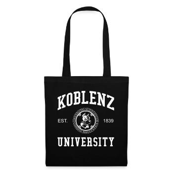 Koblenz University Universität Hochschule Uni - Stoffbeutel - Schwarz - Vorne