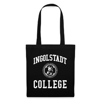 Ingolstadt College University Universität Uni - Stoffbeutel - Schwarz - Vorne