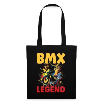 BMX Freestyle Biker Bike Bike BMX Rider - Sac en tissu - noir - Devant