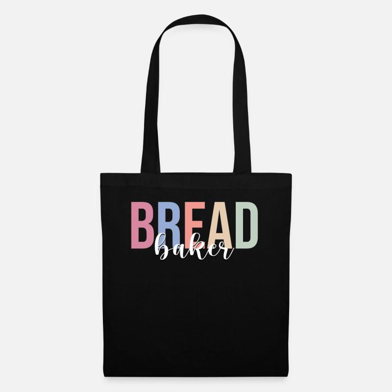 Brotbäcker Brotbacken Bäckerei Konditorei - Stoffbeutel - Schwarz