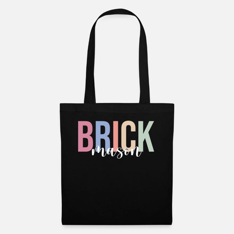 Maçonnerie de brique Maçon Maçon - Sac en tissu - noir