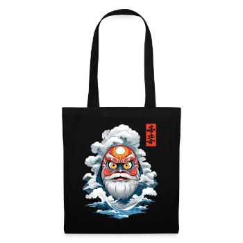 Japanese Daruma Aesthetic Vintage Yokai - Tote Bag - black - Front