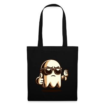 Cool fantôme drôle fête d’Halloween - Sac en tissu - noir - Devant