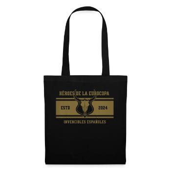 Championnat d’Espagne 2024 Femmes Hommes Rouge España - Sac en tissu - noir - Devant
