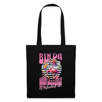 Flamingo 'I’m there can go' pour les célébrations - Sac en tissu - noir - Devant