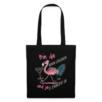 'I'm there can start' Flamingo Design Girls' Night Out - Tote Bag - black - Front