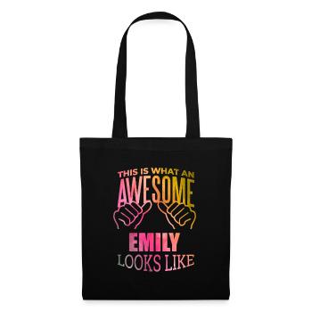 Emily - Stoffbeutel - Schwarz - Vorne