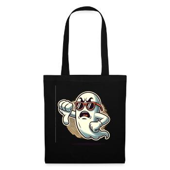 Cool Ghost gives thumbs down Halloween ghost - Tote Bag - black - Front