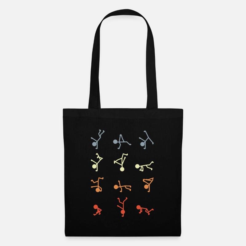 Figurines bâton breakdancer - Sac en tissu - noir