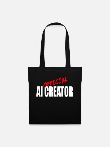 Offizielles AI Creator Grafikdesign - Stoffbeutel - Schwarz