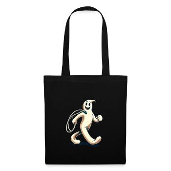 Funny Vintage Ghost Retro Art Style - Stoffbeutel - Schwarz - Vorne
