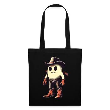 Drôle Cowboy fantôme Halloween costume - Sac en tissu - noir - Devant