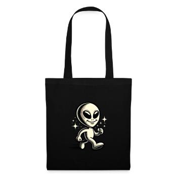 Retro Vintage Alien Halloween Costume Decoration - Tote Bag - black - Front