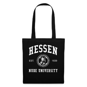 Hessen Nude University Hochschule Universität Uni - Tote Bag - black - Front
