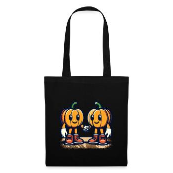 Cute Pumpkin Twins Halloween Costume - Tote Bag - black - Front