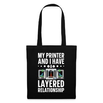 3D Printer Filament 3D Printing 3D Printing 3D Printer - Tote Bag - black - Front