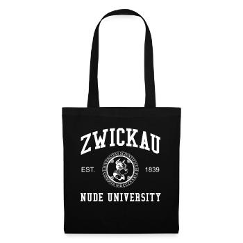 Zwickau Nude University Hochschule Universität Uni - Tote Bag - black - Front