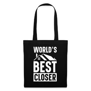 Agent immobilier Courtier immobilier Agent immobilier Agent immobilier - Sac en tissu - noir - Devant