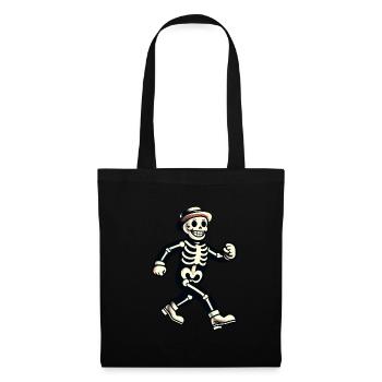 Costume d’Halloween effrayant de dessin animé rétro drôle - Sac en tissu - noir - Devant