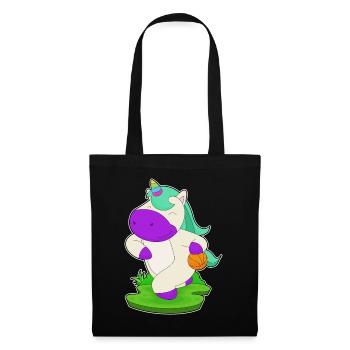 Unicorn Basketball Player Basketball - Tote Bag - black - Front