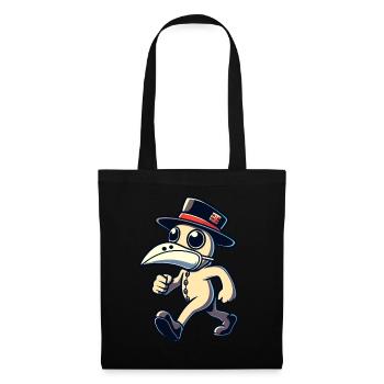 Rétro Vintage Dessin animé Halloween Costume Décoration - Sac en tissu - noir - Devant
