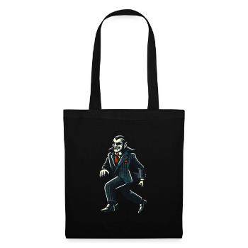 Vampire Rétro Vintage Style Halloween Costume Décoration - Sac en tissu - noir - Devant