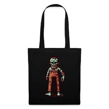 Costume d’Halloween de mort-vivant Creepy Party Design - Sac en tissu - noir - Devant