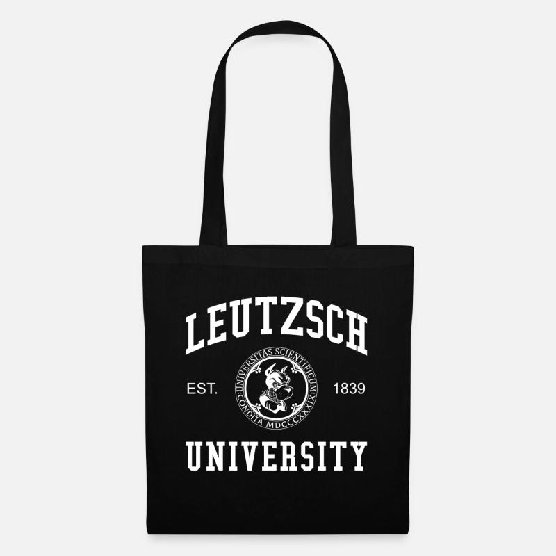 Leipzig Leutzsch University Universität Hochschule - Stoffbeutel - Schwarz