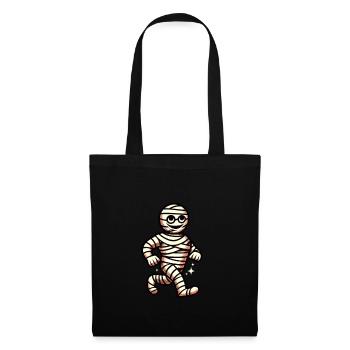 Momie Rétro Style Vintage Halloween Costume Décoration - Sac en tissu - noir - Devant