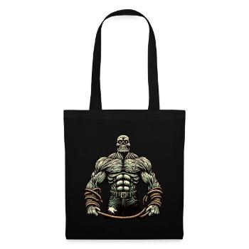 Muscular Bodybuilder Halloween Costume Decoration - Tote Bag - black - Front