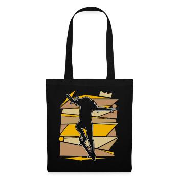 Skater Skateboard - Sac en tissu - noir - Devant