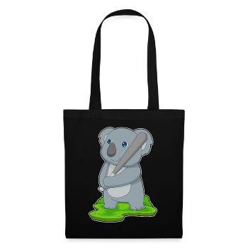 Koala Baseball Baseball Bat - Tote Bag - black - Front