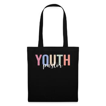 Pasteur de la jeunesse, Prédicateur, Christ - Sac en tissu - noir - Devant